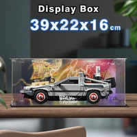 Acrylic Display Box for Lego 10300 Back to the Future Time Machine Dustproof Clear Display Case (Lego Set not Included） 1