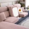 Jacquard Sofa Cushion Cover for Living Room Thicken Seat Chair Cover Adjustable Couch Cover Pets Kids Furniture Protector 5