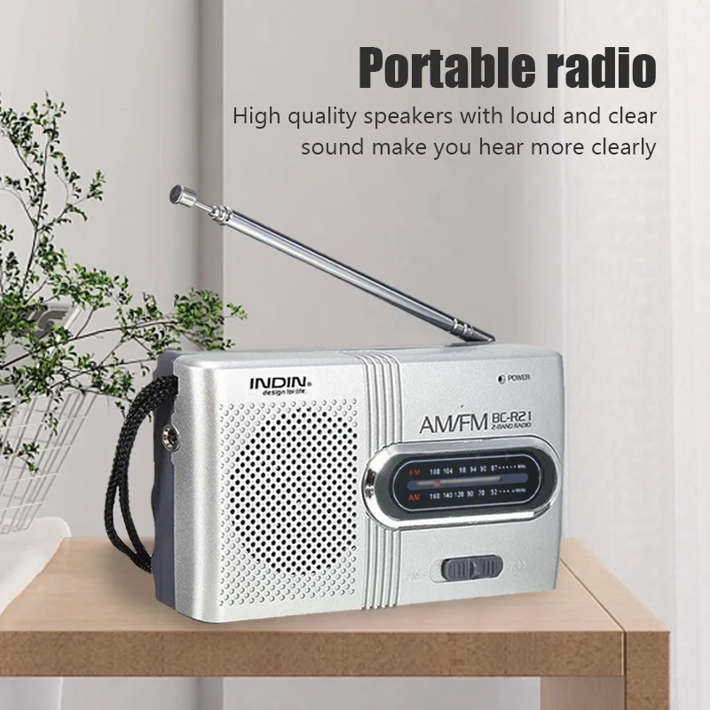 New Portable Elderly Pocket Mini Radio with Built-in Speaker – Full Band AM/FM, Long Battery Life, Strong Signal for Outdoor Sports 2