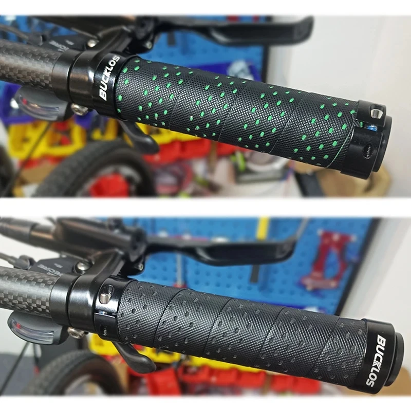 Manopole da ciclismo in schiuma con blocco singolo sul manubrio della