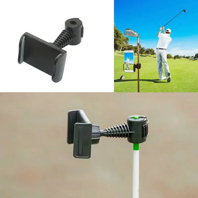 Golf Swing Holder Recorder Cell Phone Clip Holder Training Aid Trainer Practice Fit Record School Training and Outdoor Sports