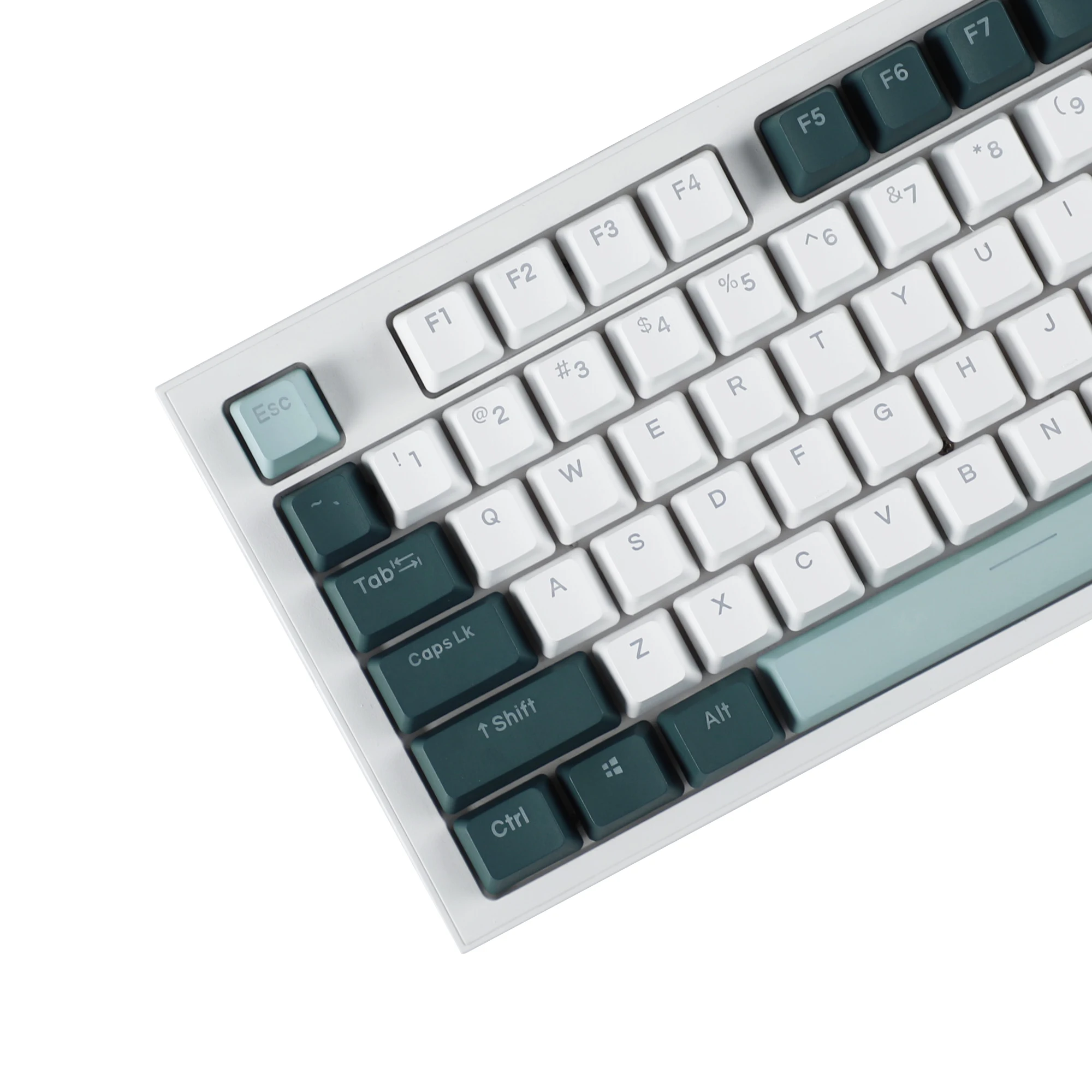 Juego De Teclas Keycaps PBT Double Shot 108 Teclas - Perfil OEM, Teñidas, Transparentes Para Retroiluminación, Compatible Con Teclados Mecánicos MX