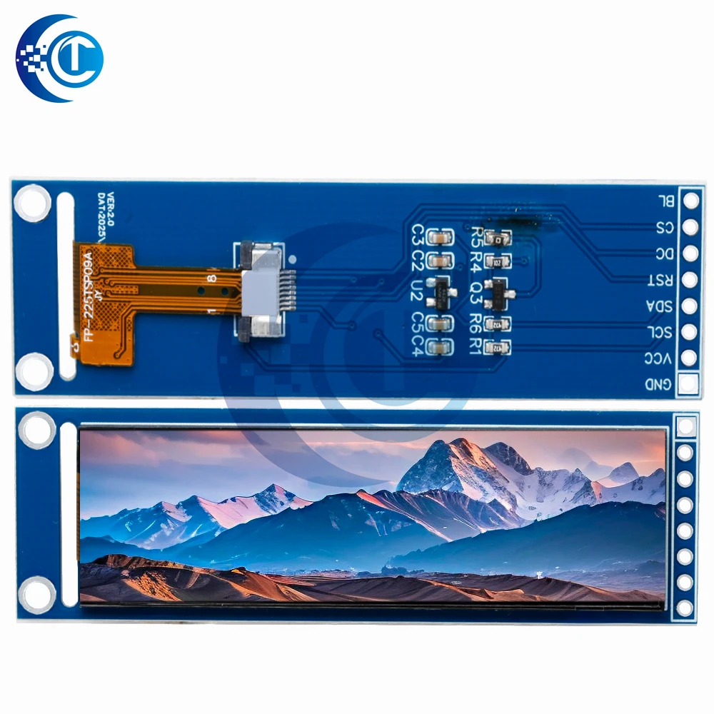 2.25-inch TFT LCD ST7789 small screen 76*284 module LCD full