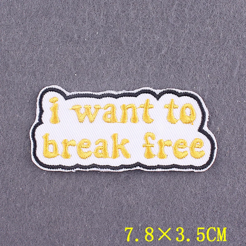 Patch For Clothes Cartoon Slogan Words Patches On Clothes Love Iron On Patches For Clothing 736750 - Foto 9