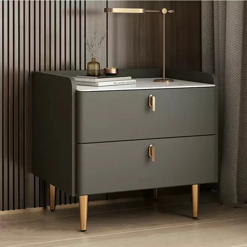 

Dressing Nightstands Designer Home Luxury Drawer Coffee Wood SideTable Bedroom Modern Mesita De Noche Unique Furnitures