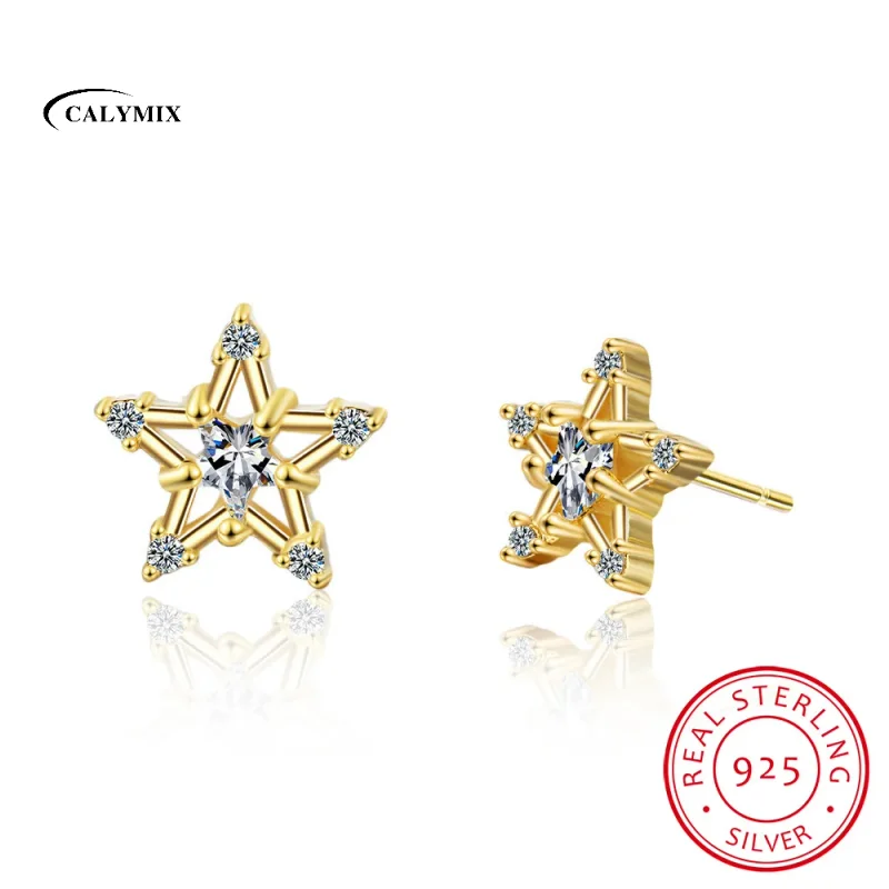 Серьги-гвоздики женские из серебра 925 пробы с прозрачными фианитами Серьги-гвоздики женские из серебра 925 пробы с прозрачными фианитами