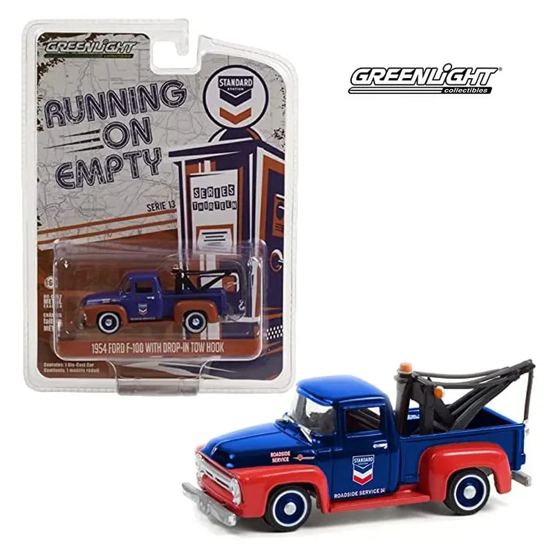 

Модель автомобиля FORD 1/64 1954 с подвесным буксировочным крючком, Модель Металлической машинки из сплава, игрушечный автомобиль для детей, подарок для мальчика