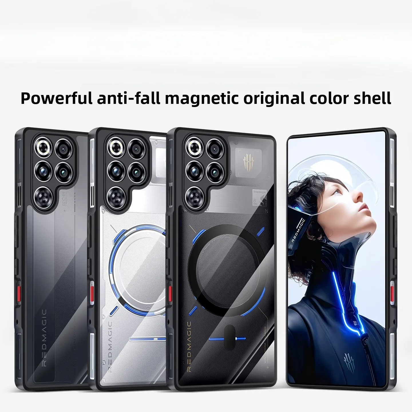 ZTE Nubia Red Magic Luxury Frosted Transparent Magnetic Case