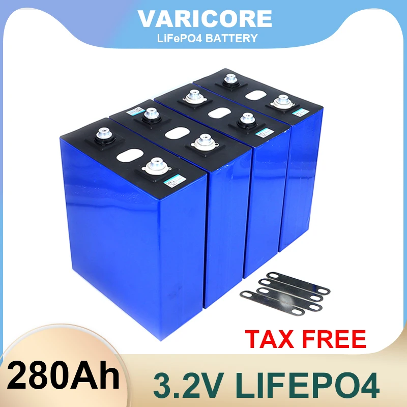 Gradea 3.2V 280Ah Lifepo4 Batteria Fai Da Te 12V 24V 280Ah Batterie Ricaricabili Per Auto Elettriche Sistema Di Accumulo Di Energia Solare Esente Da T