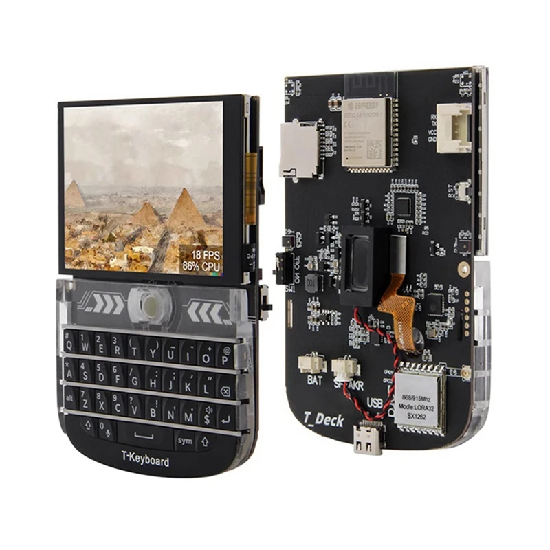 2.8인치 LCD 디스플레이 개발 보드가 포함된 T-Deck ESP32-S3 LoRa 모듈, 블랙베리 키보드 호환, 868Mhz-A32R 지원
