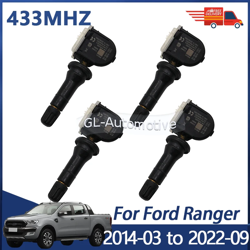 1/4PCS Reifendruck Sensor Für Ford Ranger 2014-2022 TPMS Sensor F2GT-1A180-CB F2GT1A150CB 433MHZ