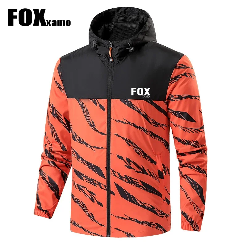 Foxxamo 남성용 자전거 방수 재킷, MTB 도로 방풍 다운힐 열 운동복 사이클링 재킷, 겨울 통기성 재킷