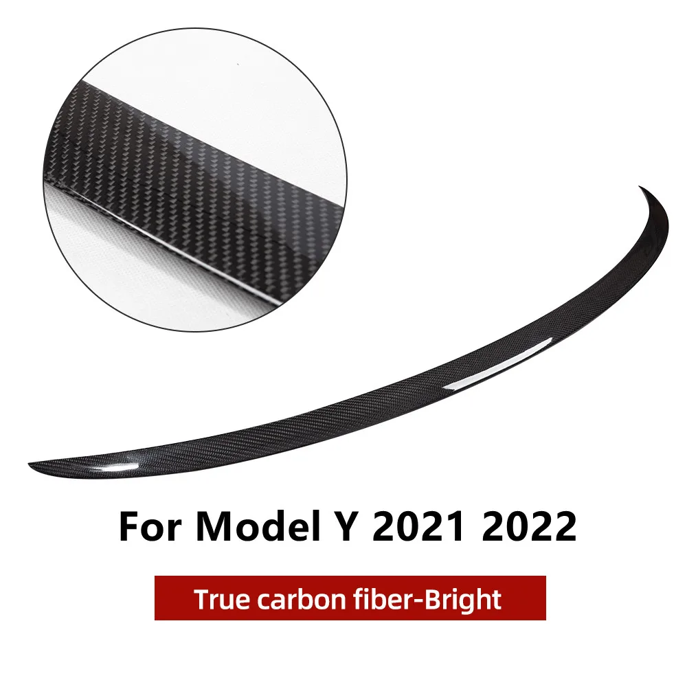 New Car Trunk Wing Spoiler For Tesla Model 3 Model Y 2021 2022 Spoiler Real Carbon Fiber Matte Glossy Tesla Model Y Accessories jeep tj fender flares Exterior Parts