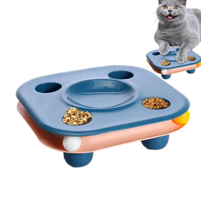 

Cat Slow Feeder Bowl Interactive Soft Colorful Puzzle Bowl with Rolling Ball for Cats Puppies kitten Dog Pet Feeding Accessories
