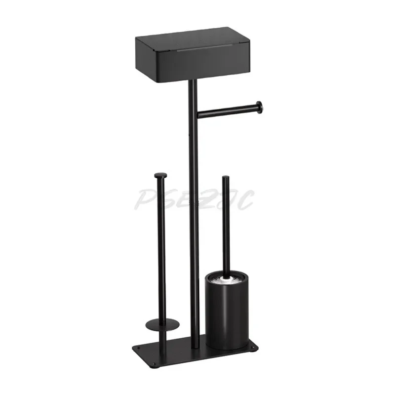Toilet Tissue Holder Stainless Steel Floor Standing Roll Paper Holder Bathroom Floor Toilet Paper No Need To Drill Holes