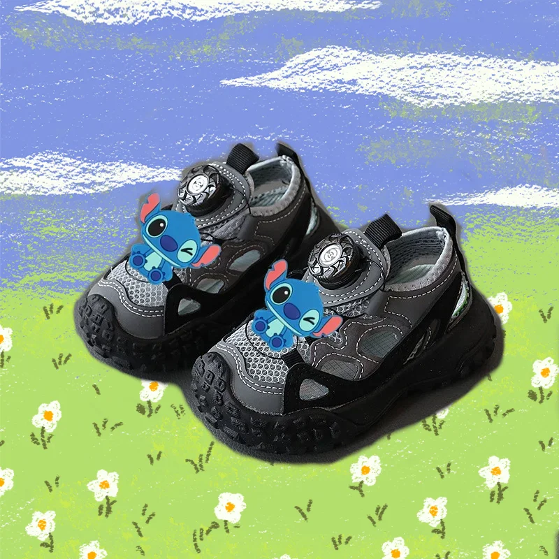 Chaussures Enfant Stitch Grises | Serrage Rapide Confort