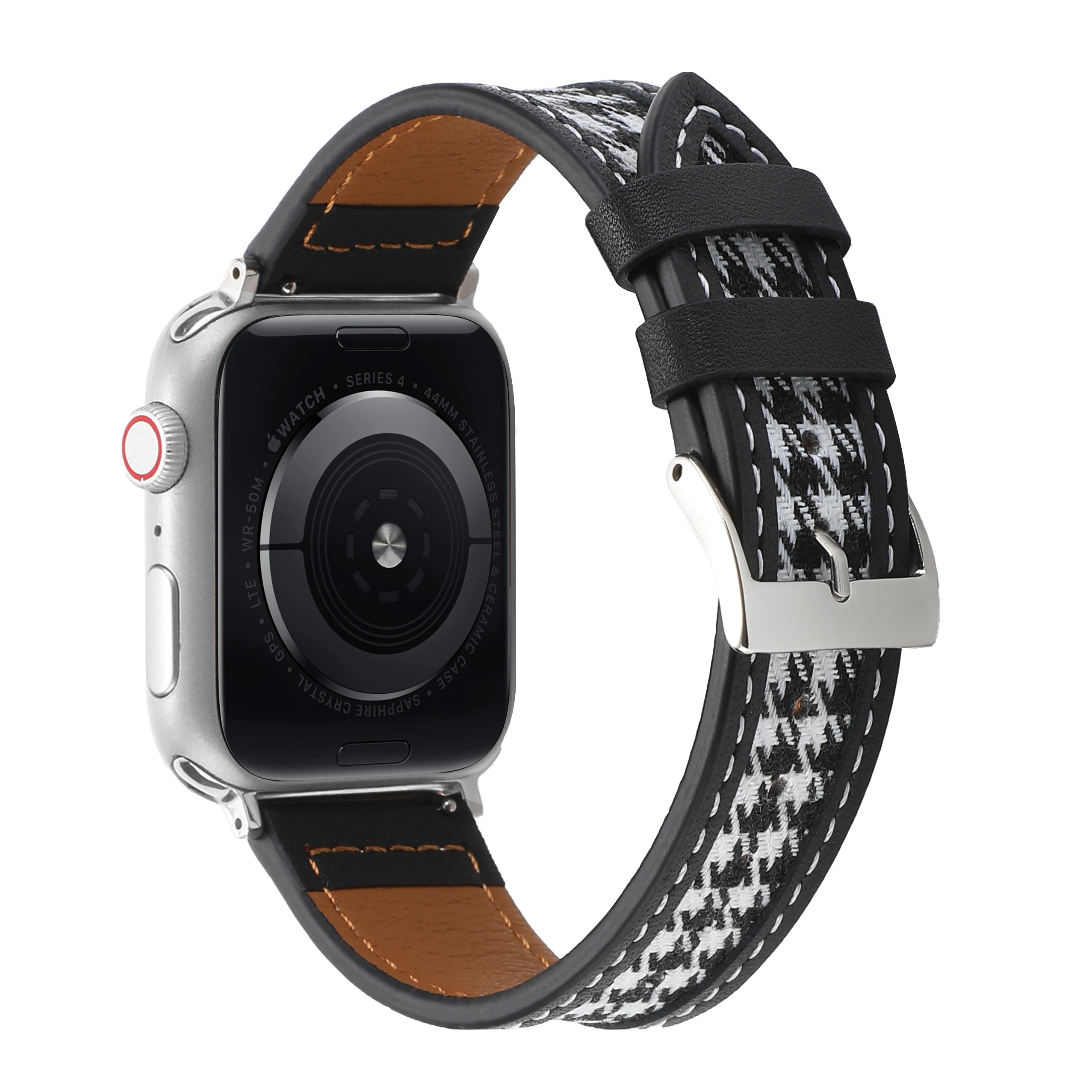 Leather+Nylon Strap for Apple Watch Ultra 8 7 49mm 45mm 41mm High-end Bracelet Wristband iWatch 6 5 4 SE 44mm 40mm 3 42mm 38mm