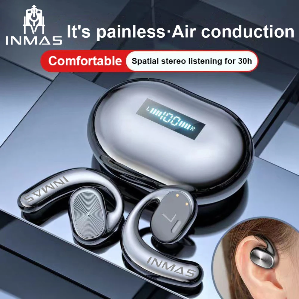 

For Xiaomi Bone Conduction Headphones TWS Wireless Bluetooth Headset Noise Reduction IP7 Waterproof Sports Earphone With Mic