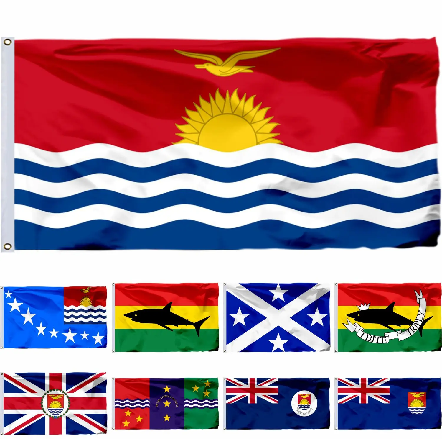 KiribatiFlag3X5FTGilbertandElliceIslands90X150CMBetioTown