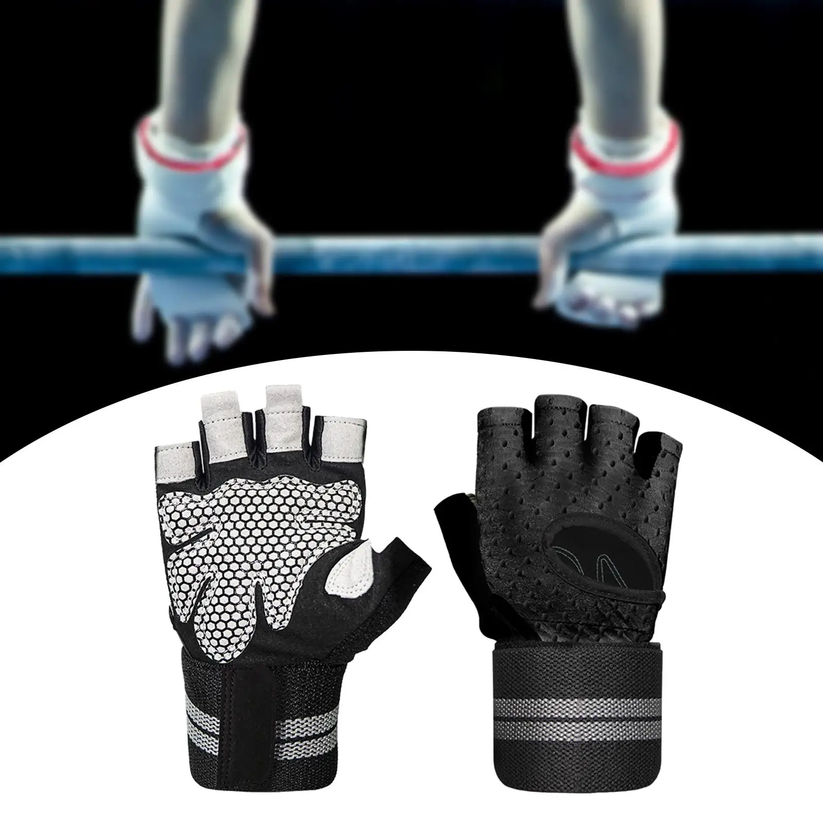 Half Finger Gloves Workout Weight Lifting Gloves Men Women Mitts Cycling Gloves Fitness Gloves for Motorcycle Rowing Training