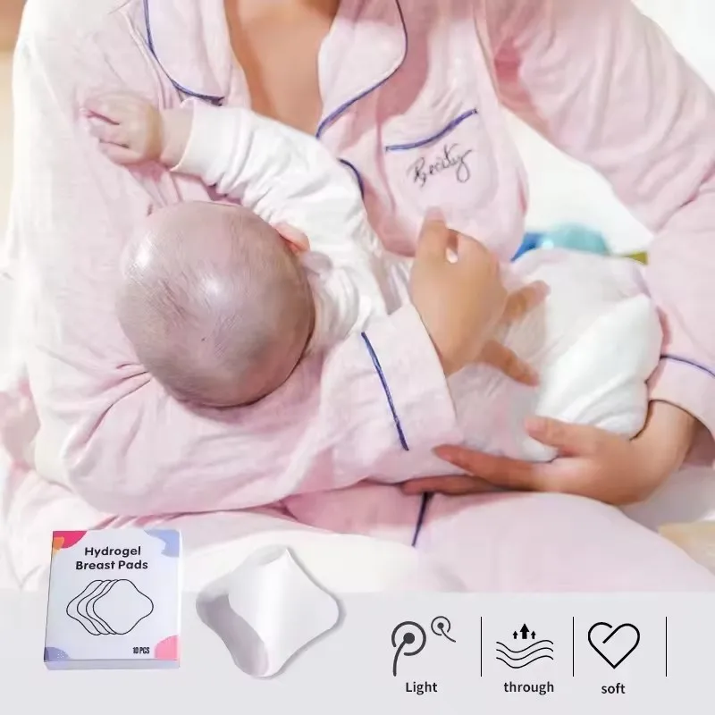 2024 hot selling Hydrogel Breast Pads Relief Breastfeeding Sore Nipples Disposable Cooling long lasting Nursing Pads 2