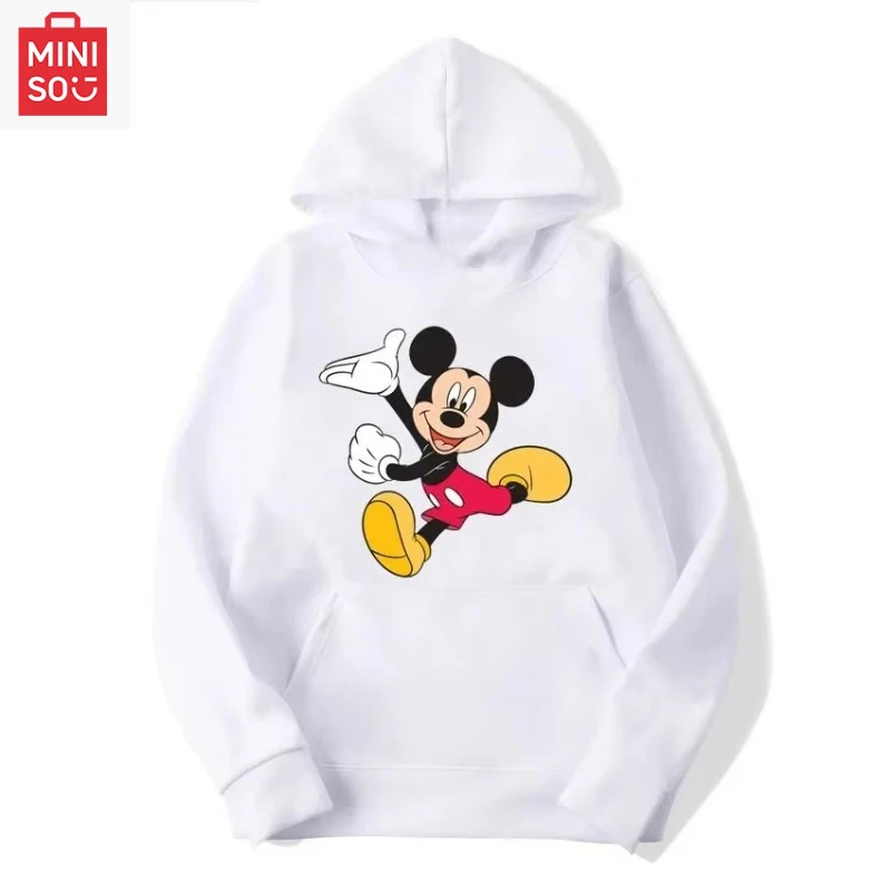 MINISO2025 Men's Snoopy Hoodie Women's Street Casual Sports Couple Fashion Sweater Cartoon Anime Peanuts