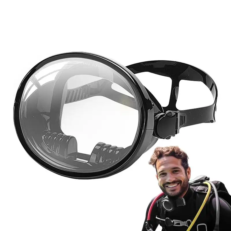 

Snorkeling Masque Gear Diving Clear Panoramic Goggle Masque Tempered Glass Lens Goggles With Silicone Strap For Fisherman Diving