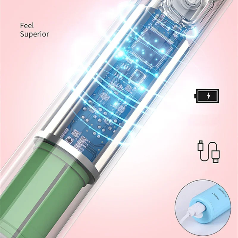 Sonic Electric Toothbrush USB Rechargeable IPX7 Waterproof Automatic Toothbrush Whitener With Replaceable Tooth Brush Head 3