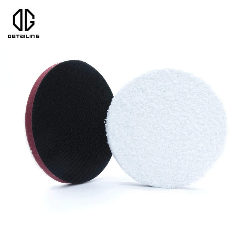 3/5/6 Inches Microfiber Wax er Pads Microfiber Polishing Pad Detailing Wax Applicator Pad For DA/RO Polisher car polishing pad car polish pad