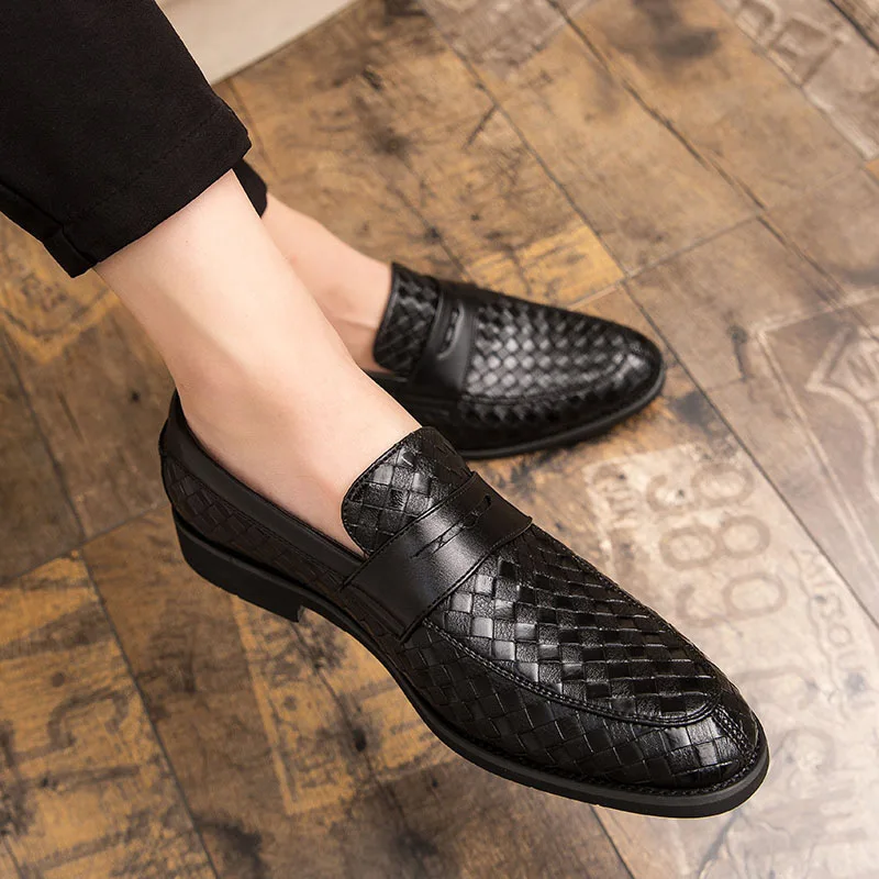 Men Oxfords PU Leather Men's Casual Shoes Luxury Brand Mens Loafers Moccasins Business Formal Dress Shoes Plus Size 46 47 48