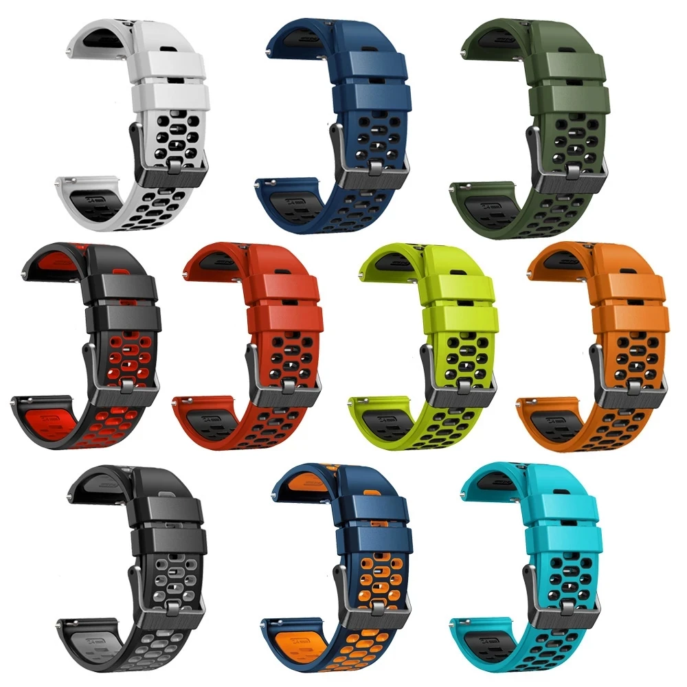 Enhanced Silicone Watch Band - 24mm Premium Wrist Strap Bracelet