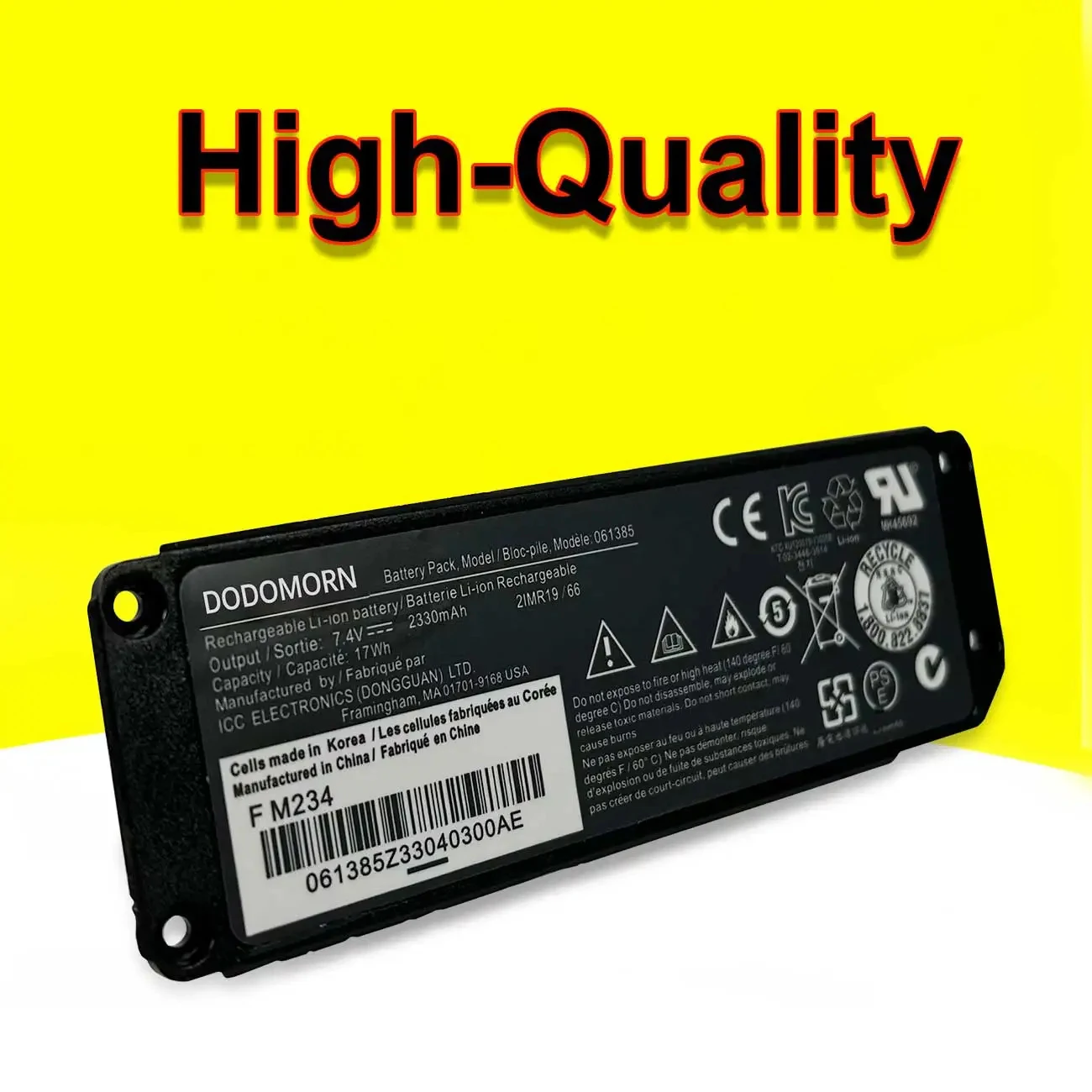 2330mAh 061384 061386 061385 Battery For BOSE SoundLink Mini