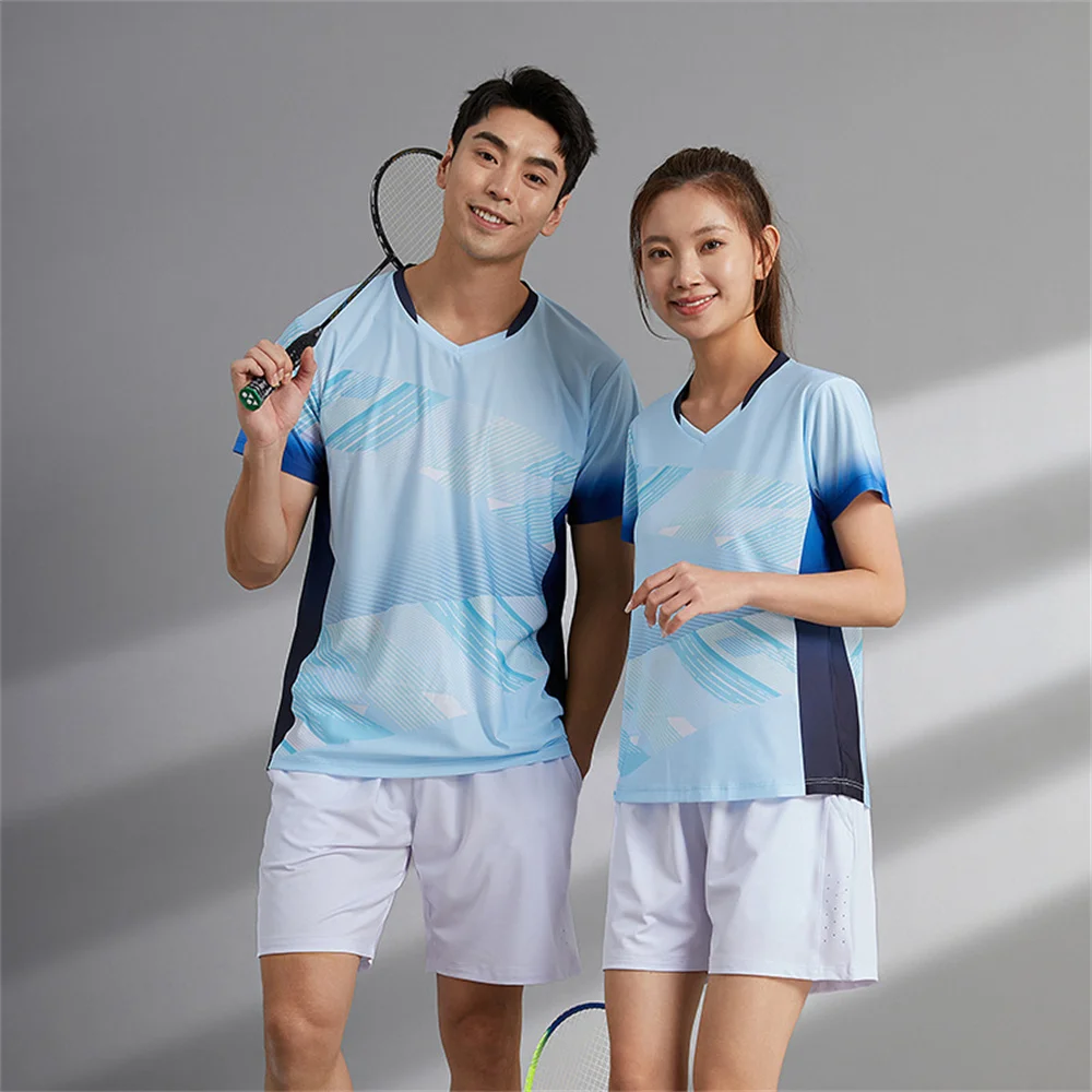 Men Badminton Jerseys Shorts Women Shuttlecock Shirt Skirt Team Uniform Breathable Quick Drying Sportswear Tennis Training Suits