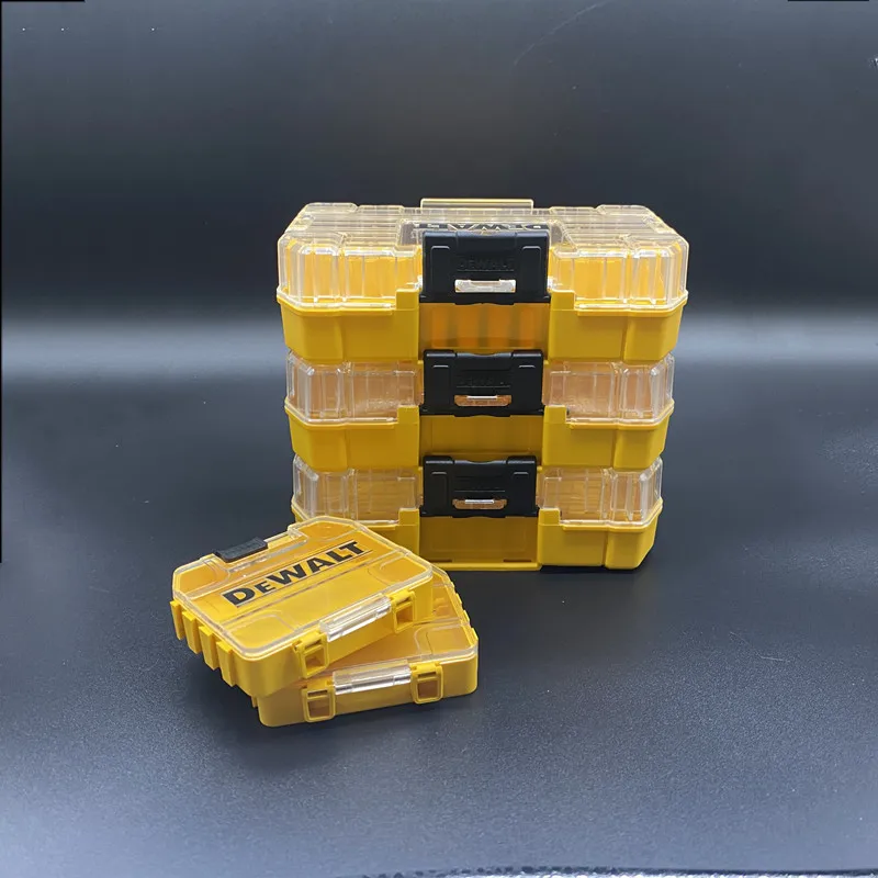 Tool Storage Box DEWALT Drill Bits Accessories Storage Case Screw Nut Drills Transparent Small Medium Large Size