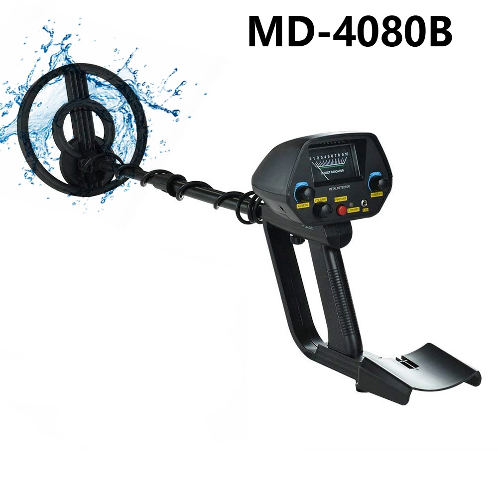 High Sensitivity Underground Metal Detector MD 4080 With 7 8 Waterproof Search Coil All Metal Disc