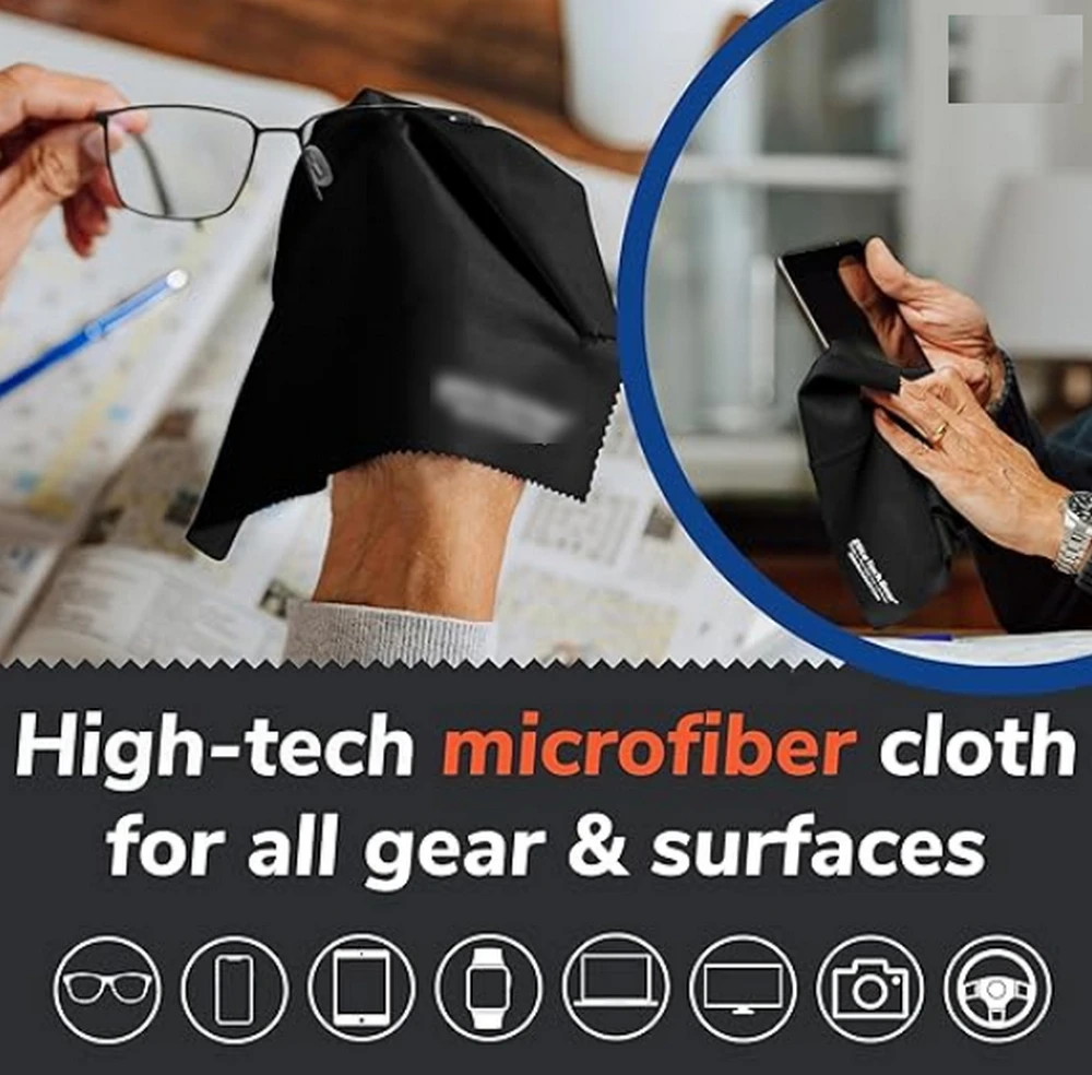 맞춤형 패턴 인쇄 소프트 극세사 유리 클린 천, 안경 쥬얼리 렌즈 청소용, 팩 당 1000 개, 16