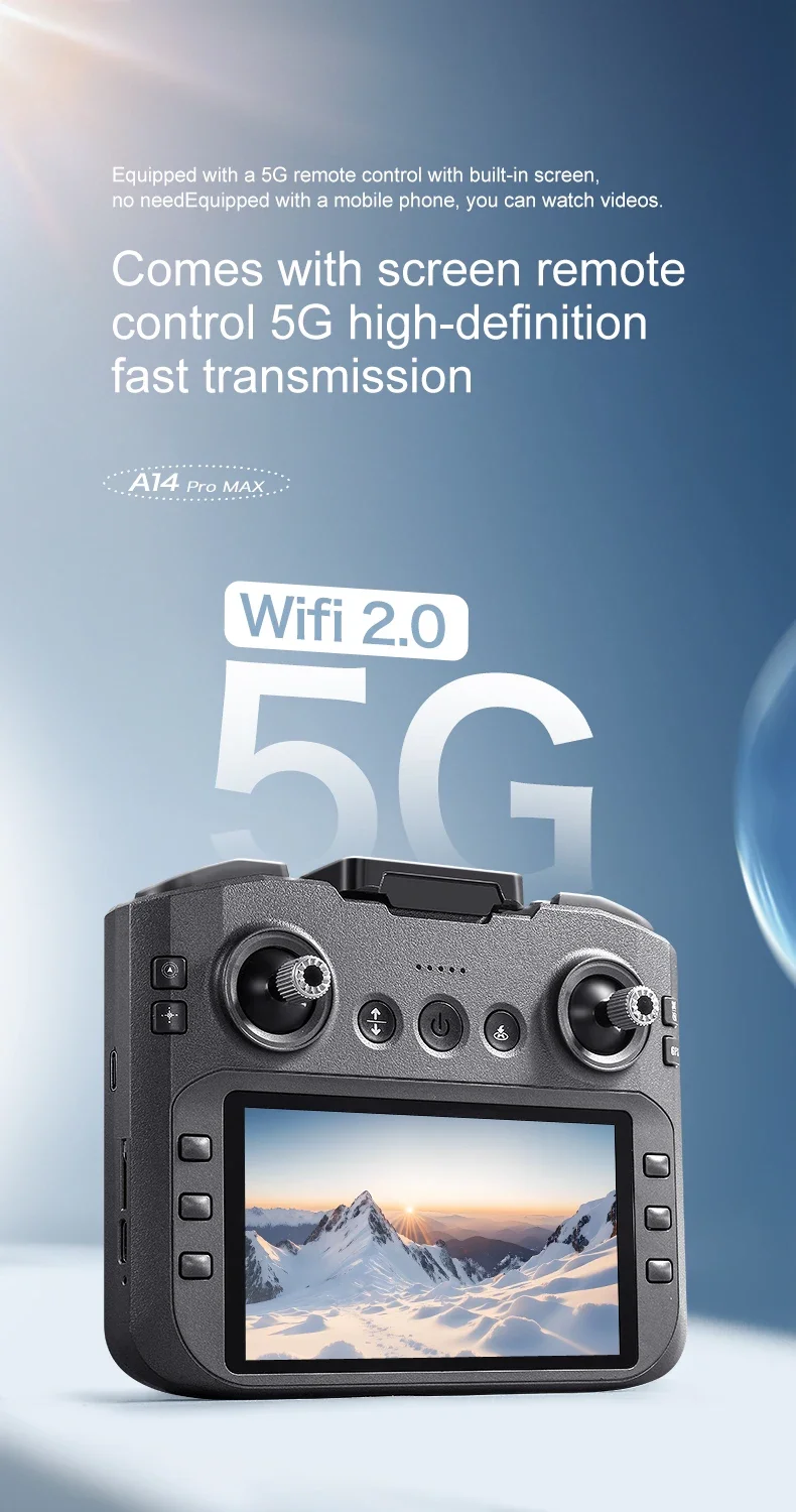 Xiaomi A14 Pro max GPS Brushless 8K Triple Camera HD Optical Flow Intelligent Ob