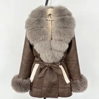 Fox Fur Jacket by OFTBUY – Warm Faux Leather Luxury
