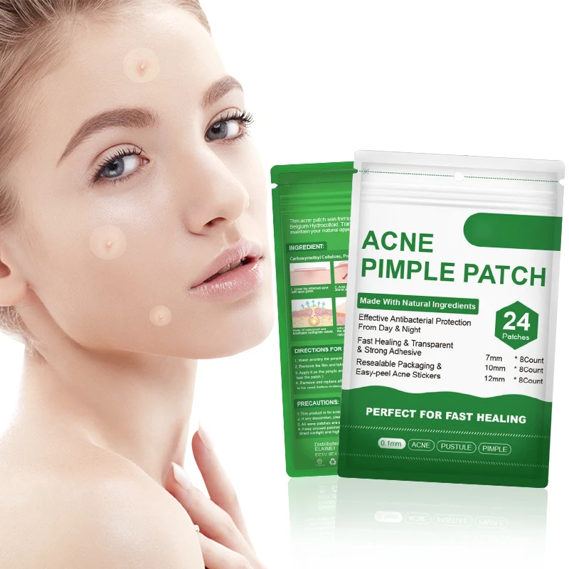 24Pcs Blackhead Pimple Patch for Acne Stickers Eliminators Remover