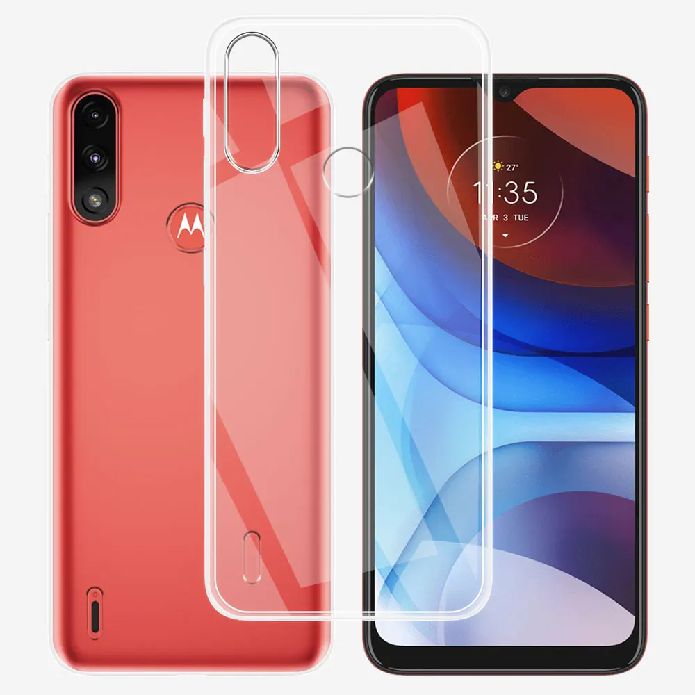 Clear Soft Silicone Phone Case for Motorola Moto E Series