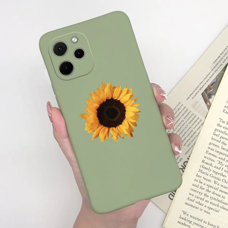 Heart Silicone Matte Shockproof Phone Case - Soft Back Cover, Enhanced Protection