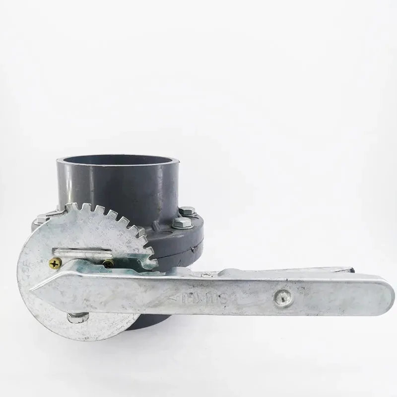 PVC 버터플라이 밸브 소켓형 디스크 DN 160MM 관개용 버터플라이 밸브 플라스틱 일체형 버터플라이 밸브