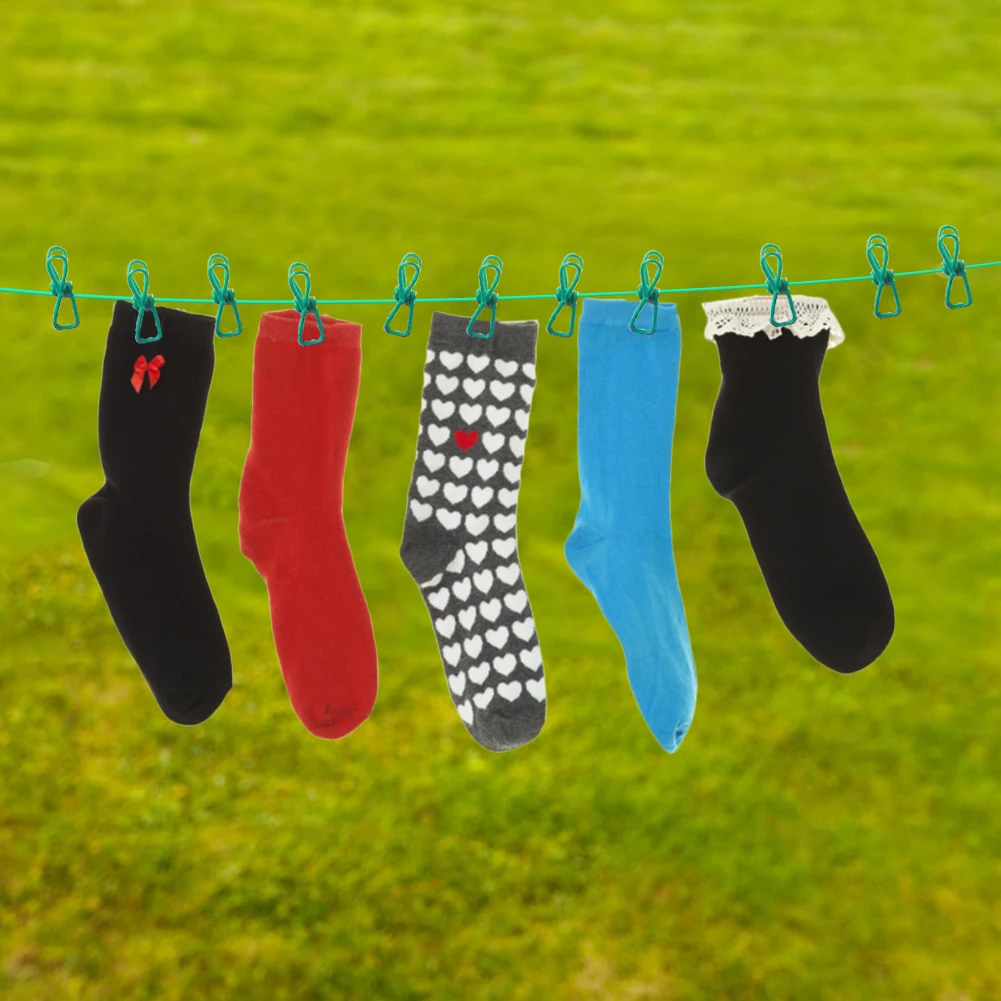 50 Sock Clips for Washing Machine and Dryer, Laundry Clips, Socks