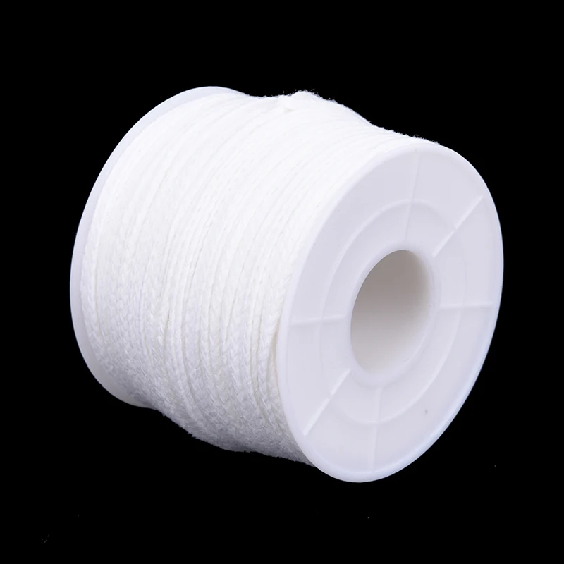 Description Picture 4 of item1Pcs White 61m X 2.5mm Spool Of Cotton Square Braid Candle Wicks Core For Candle Making