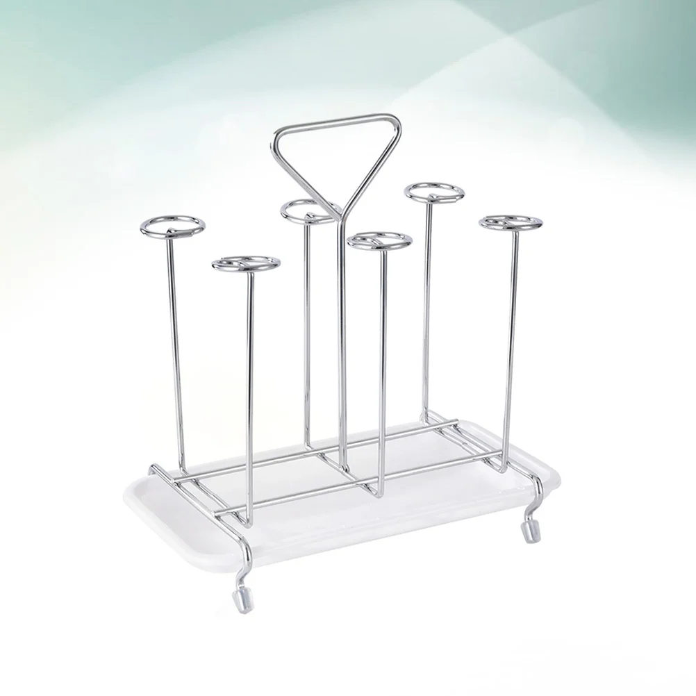 

Cup Drying Rack, Metal Coffee Mug Organizer Glassware Cup Stand Holder with Drip Tray for Kitchen