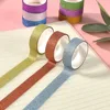 50 Rolls Random Design Glitter Washi Masking Tape Set Decorative Craft Tape Collection for DIY and Gift Wrapping 4