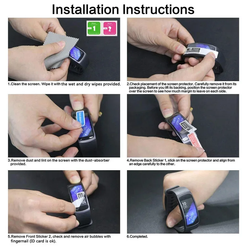 Durable Hydrogel Screen Protector for Smartwatches - Soft, Repairable Film Accessory