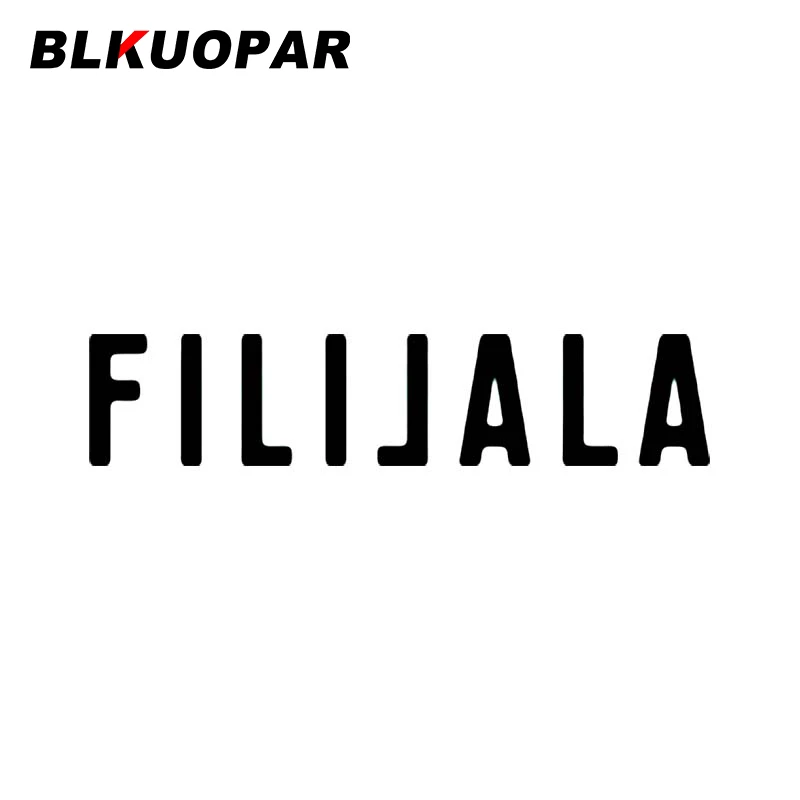 

Автомобильная наклейка BLKUOPAR Filijala, Солнцезащитная оригинальная устойчивая к царапинам наклейка, персонализированная Декоративная Виниловая наклейка на окна, кондиционер для автомобиля