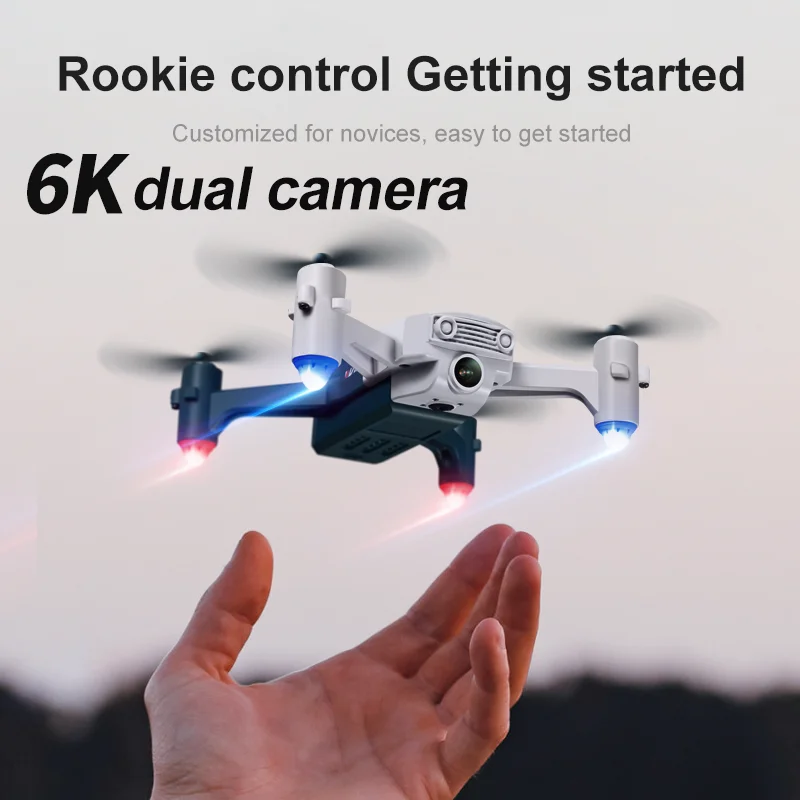 

RC Fpv Drone 6K HD with Dual Camera Aerial Photography Aircraft Remote Control Tech Innovation Racing Children'sToy Men's Gift