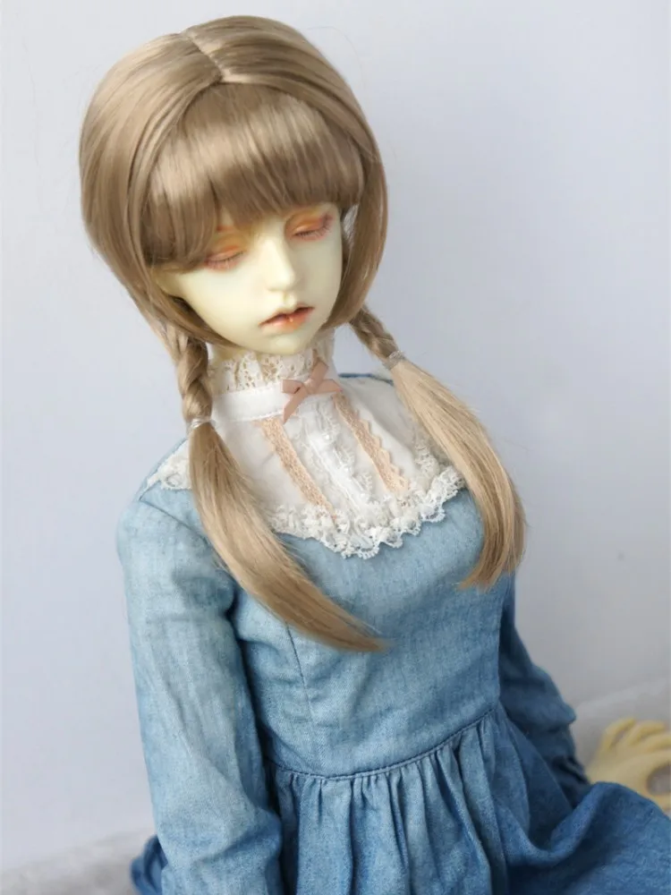 Fjusuns Jd676 msd d髪7-8インチ8-9インチ1/4ダブルポニーテール編組